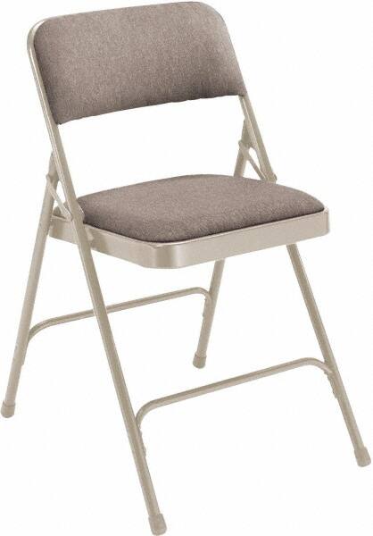 NPS - 18-3/4" Wide x 20-1/4" Deep x 29-1/2" High, Fabric Folding Chair with Fabric Padded Seat - Greystone - A1 Tooling