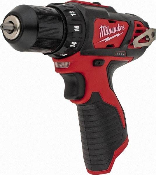 Milwaukee Tool - 12 Volt 3/8" Chuck Pistol Grip Handle Cordless Drill - 0-400 & 0-1500 RPM, Keyless Chuck, Reversible, Lithium-Ion Batteries Not Included - A1 Tooling