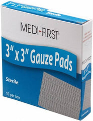 Medique - 3" Long x 3" Wide, General Purpose Pads - White, Gauze Bandage - A1 Tooling