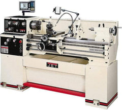 Jet - 14" Swing, 36-7/8" Between Centers, 230 Volt, Single Phase Bench Lathe - 2 hp, 70 to 1,900 RPM Spindle Speed, 2" Spindle Bore Diam, 76-13/32" OAL x 29-29/32" OAH x 59-13/16" Overall Depth - A1 Tooling