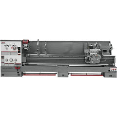 Jet - 26" Swing, 120" Between Centers, 230 Volt, Triple Phase Engine Lathe - 6MT Taper, 10 hp, 40 to 1,800 RPM, 4-1/8" Bore Diam, 43" Deep x 57" High x 177" Long - A1 Tooling