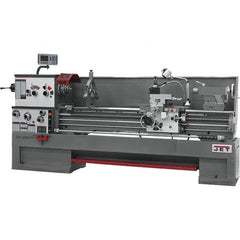 Jet - 22" Swing, 80" Between Centers, 230 Volt, Triple Phase Engine Lathe - 7MT Taper, 10 hp, 25 to 1,800 RPM, 3-1/8" Bore Diam, 40" Deep x 49" High x 136" Long - A1 Tooling