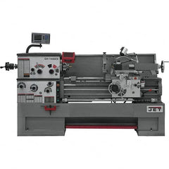 Jet - 14" Swing, 40" Between Centers, 230 Volt, Triple Phase Engine Lathe - 7MT Taper, 7-1/2 hp, 42 to 1,800 RPM, 3-1/8" Bore Diam, 40" Deep x 46.88" High x 97-1/2" Long - A1 Tooling