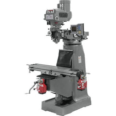 Jet - 9" Table Width x 42" Table Length, Variable Speed Pulley Control, 1 Phase Knee Milling Machine - R8 Spindle Taper, 2 hp - A1 Tooling