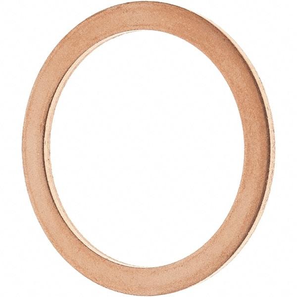 Value Collection - 7/8 SAE, 1" ID x 1-1/4" OD Oil Drain Plug Gasket - 1/16" Thick, Copper - A1 Tooling