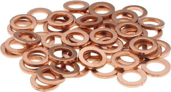 Value Collection - 5/16 SAE, 21/64" ID x 1/2" OD Oil Drain Plug Gasket - 1/16" Thick, Copper - A1 Tooling