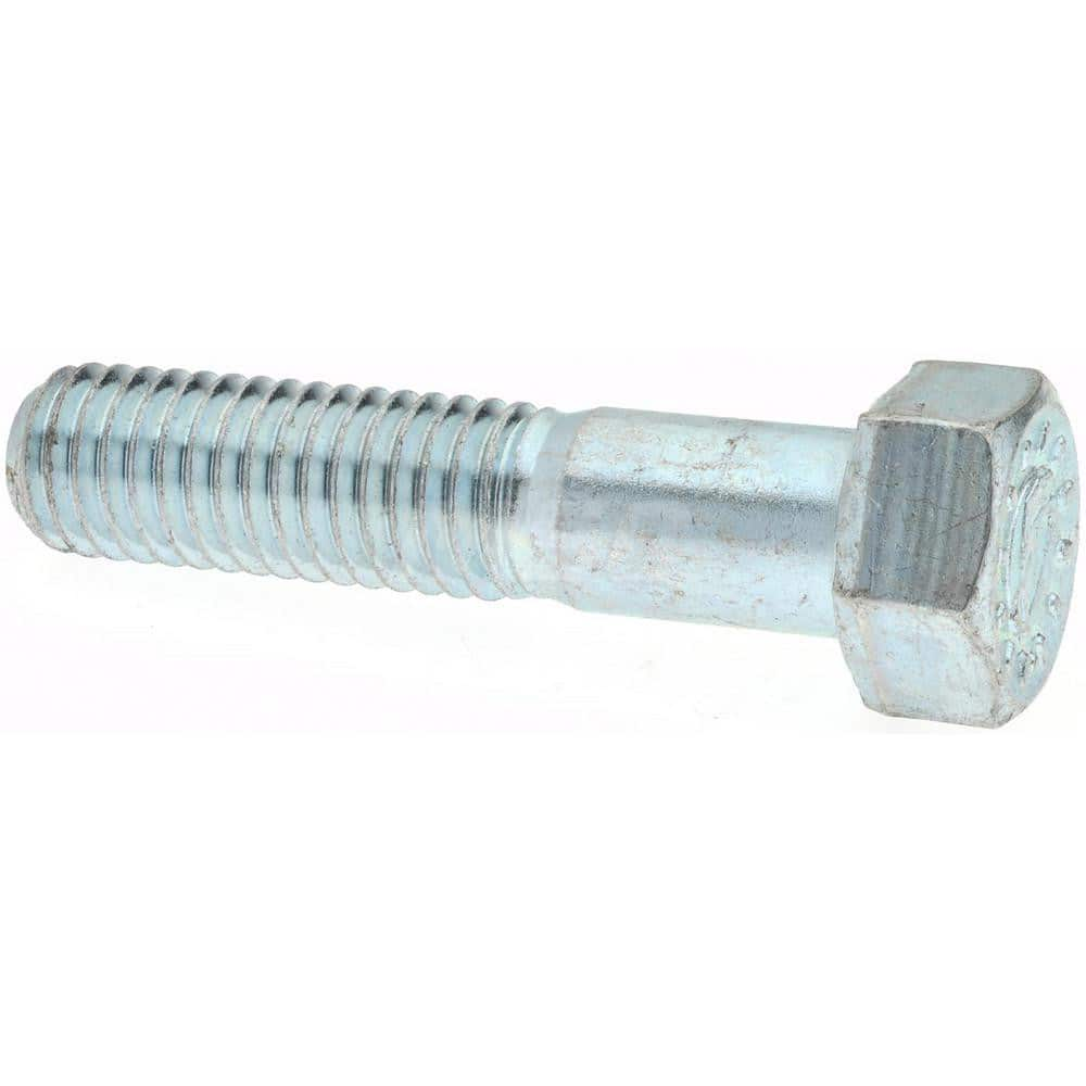 Hex Head Cap Screw: 1/2-13 x 2-1/4″, Grade 9 Alloy Steel, Zinc-Plated Clear Chromate