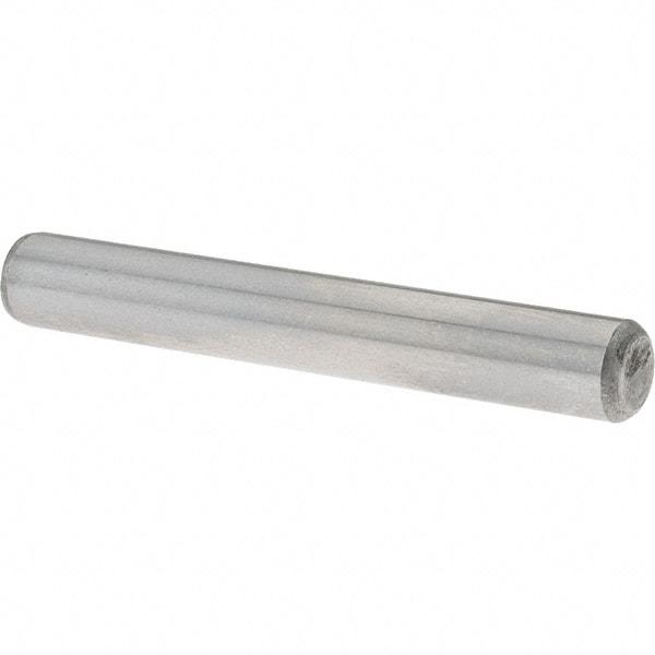 Value Collection - 1/4" Diam x 1-3/4" Pin Length Grade 8 Alloy Steel Standard Dowel Pin - C 50-58 Hardness, 12,800 Lb Breaking Strength, 1 Beveled & 1 Rounded End - A1 Tooling