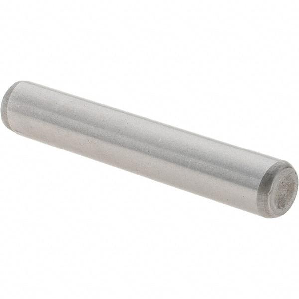 Value Collection - 1/4" Diam x 1-1/2" Pin Length Grade 8 Alloy Steel Standard Dowel Pin - C 50-58 Hardness, 12,800 Lb Breaking Strength, 1 Beveled & 1 Rounded End - A1 Tooling