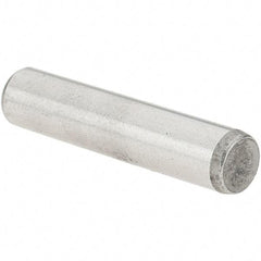 Value Collection - 3/16" Diam x 7/8" Pin Length Grade 8 Alloy Steel Standard Dowel Pin - C 50-58 Hardness, 7,200 Lb Breaking Strength, 1 Beveled & 1 Rounded End - A1 Tooling