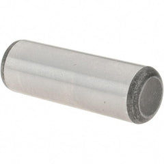 Value Collection - 1/2" Diam x 1-1/2" Pin Length Grade 8 Alloy Steel Standard Dowel Pin - C 50-58 Hardness, 51,000 Lb Breaking Strength, 1 Beveled & 1 Rounded End - A1 Tooling