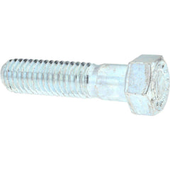 Hex Head Cap Screw: 7/16-14 x 3″, Grade 9 Alloy Steel, Zinc-Plated Clear Chromate