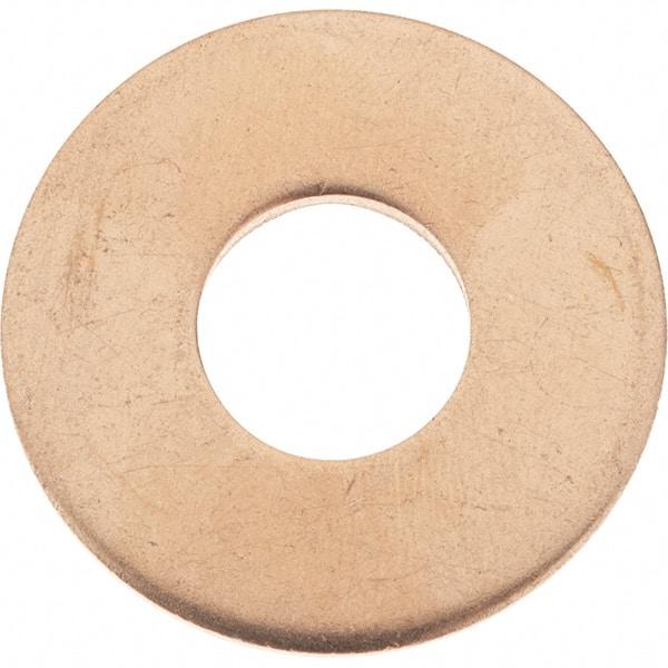 Value Collection - 1/2" Screw, Copper Standard Flat Washer - 0.563" ID x 1-3/8" OD, 0.091" Thick, Plain Finish - A1 Tooling