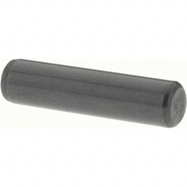 Value Collection - 3/16" Diam x 3/4" Pin Length Grade 8 Alloy Steel Standard Dowel Pin - Bright Finish, C 47-58 & C 60 (Surface) Hardness, 4,150 Lb (Single Shear), 8,300 Lb (Double Shear) Breaking Strength, 1 Beveled & 1 Rounded End - A1 Tooling