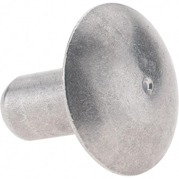 Value Collection - 3/16" Body Diam, Brazier Aluminum Solid Rivet - 3/8" Length Under Head - A1 Tooling