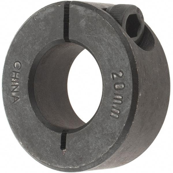 Value Collection - 20mm Bore, Steel, One Piece Clamp Collar - 1-5/8" Outside Diam - A1 Tooling