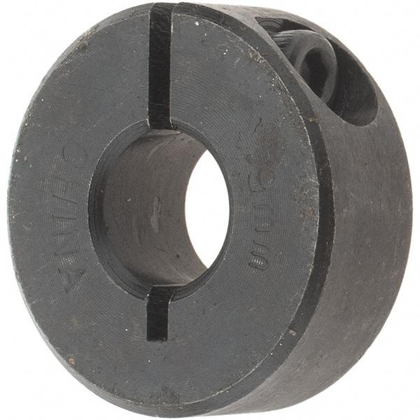 Value Collection - 9mm Bore, Steel, One Piece Clamp Collar - 1" Outside Diam - A1 Tooling