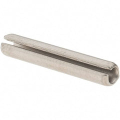 Made in USA - 1/8" Diam x 3/4" Long Slotted Spring Pin - Grade 420 Stainless Steel, Bright Finish - A1 Tooling