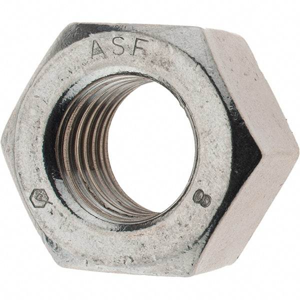 Value Collection - 7/8-9 UNC Stainless Steel Right Hand Heavy Hex Nut - 1-7/16" Across Flats, 55/64" High - A1 Tooling