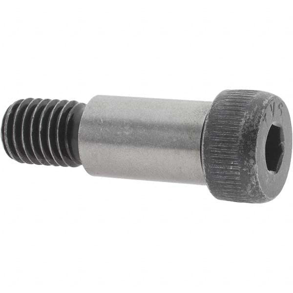 Value Collection - 3/4" Shoulder Diam x 1-1/4" Shoulder Length, 5/8-11 UNC, Hex Socket Shoulder Screw - 4140 Alloy Steel, Uncoated, 1/2" Head Height x 1" Head Diam - A1 Tooling