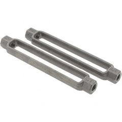 Value Collection - 2,200 Lb Load Limit, 1/2" Thread Diam, 6" Take Up, Steel Turnbuckle Body Turnbuckle - 7-1/2" Body Length, 3/4" Neck Length - A1 Tooling