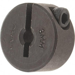 Value Collection - 3mm Bore, Steel, One Piece Clamp Collar - 11/16" Outside Diam - A1 Tooling