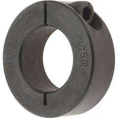 Value Collection - 25mm Bore, Steel, One Piece Clamp Collar - 1-7/8" Outside Diam - A1 Tooling