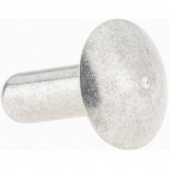 Value Collection - 3/16" Body Diam, Brazier Aluminum Solid Rivet - 1/2" Length Under Head - A1 Tooling