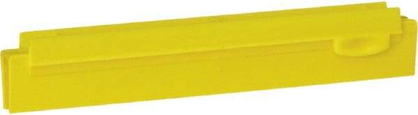 Vikan - 10" Rubber Blade Squeegee Refill - Double Edge, Yellow, Plastic Holder - A1 Tooling