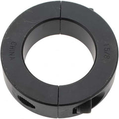 Value Collection - 1-5/8" Bore, Steel, Two Piece Shaft Collar - 2-5/8" Outside Diam, 11/16" Wide - A1 Tooling