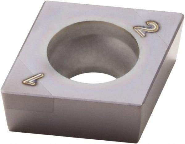 Seco - CCGW32.51 WZ Grade CBN060K PCBN Turning Insert - TiAlSiN Finish, 80° Diamond, 3/8" Inscr Circle, 5/32" Thick, 1/64" Corner Radius - A1 Tooling