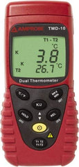 Amprobe - -328 to 2,498°F Temperature Recorder - 5 digit LCD Display, K Thermocouple Sensor, 9V Battery Power - A1 Tooling