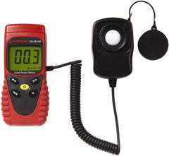 Amprobe - 2,000 W/m2, 634BTU / (ft2xh), 9 Volt Battery, LCD Display Solar Power Meter - Exact Industrial Supply