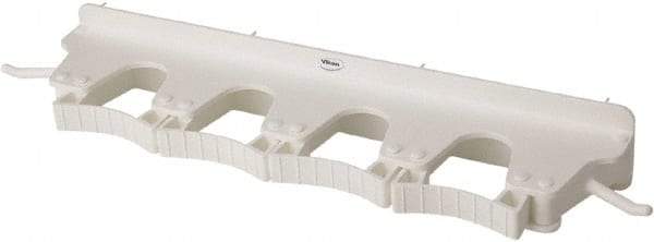 Vikan - 22 Lb Capacity, 3-5/32" Projection, Polypropylene/Rubber Wall Strip Organizer - 15-1/2" OAL - A1 Tooling