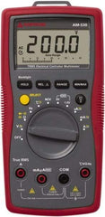 Amprobe - 4018651, CAT III, 600 VAC/VDC, Digital Average Responding Multimeter - 40 mOhm, Measures Voltage, Capacitance, Current, Frequency, Resistance, Temperature - A1 Tooling