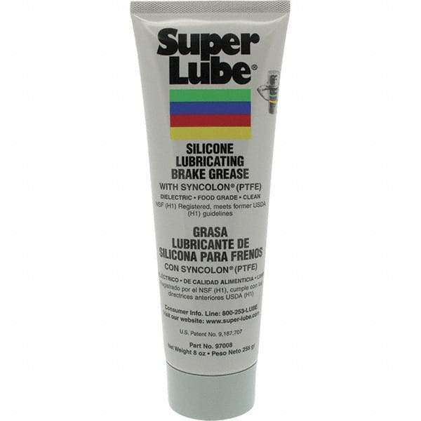 Synco Chemical - 8 oz Tube Silicone General Purpose Grease - Translucent White/Gray, Food Grade, 500°F Max Temp, NLGIG 2, - A1 Tooling