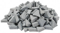 Burr King - Ceramic Carrier, Ceramic Abrasive, Polishing Tumbling Media - Tri-Star Shape - A1 Tooling