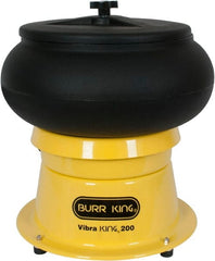 Burr King - 0.66 Cu Ft, 1/5 hp, Vibratory Tumbler - Adjustable Amplitude, Flow Through Drain - A1 Tooling