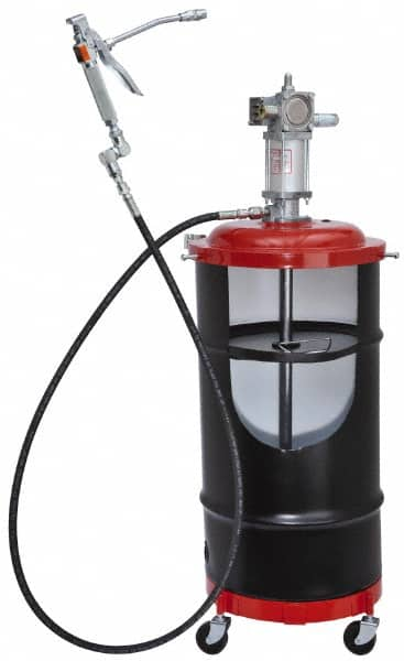 Lincoln - Grease Lubrication 80 Cu In/min Flow Aluminum Air-Operated Pump - For 120 Lb Container - A1 Tooling