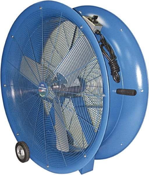 Patterson Fan - 30" Blade, 1/2 hp, 7,500 CFM, Industrial Circulation Fan - Floor Stand, 115 AC Volts, 6.2 Amps, 3 Speed - A1 Tooling