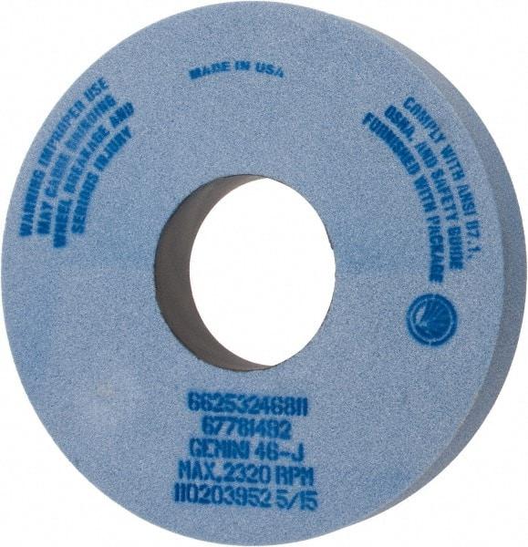 Norton - 14" Diam x 5" Hole x 2" Thick, J Hardness, 46 Grit Surface Grinding Wheel - Aluminum Oxide, Type 1, Coarse Grade, 2,320 Max RPM, No Recess - A1 Tooling