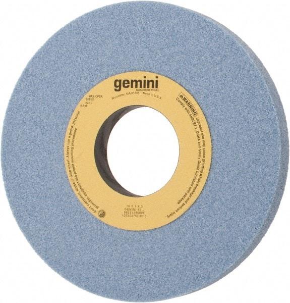 Norton - 10" Diam x 3" Hole x 1" Thick, J Hardness, 46 Grit Surface Grinding Wheel - Aluminum Oxide, Type 1, Coarse Grade, 3,250 Max RPM, No Recess - A1 Tooling