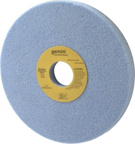 Norton - 7" Diam x 1-1/4" Hole x 3/4" Thick, I Hardness, 46 Grit Surface Grinding Wheel - Aluminum Oxide, Type 5, Coarse Grade, 3,600 Max RPM, One-Side Recess - A1 Tooling