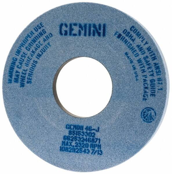 Norton - 14" Diam x 5" Hole x 1-1/2" Thick, J Hardness, 46 Grit Surface Grinding Wheel - Aluminum Oxide, Type 5, Coarse Grade, 2,320 Max RPM, One-Side Recess - A1 Tooling