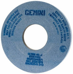 Norton - 14" Diam x 5" Hole x 1-1/2" Thick, J Hardness, 46 Grit Surface Grinding Wheel - Aluminum Oxide, Type 5, Coarse Grade, 2,320 Max RPM, One-Side Recess - A1 Tooling