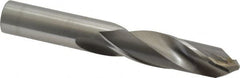 CJT - 5/8" 135° Spiral Flute Carbide-Tipped Screw Machine Drill Bit - Bright Finish, Right Hand Cut, 2-3/4" Flute Length, 4-1/4" OAL, Faceted Split Point, Straight Shank - A1 Tooling