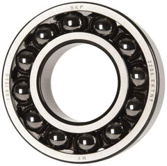 SKF - 30mm Bore Diam, 62mm OD, Open Self Aligning Radial Ball Bearing - 20mm Wide, 2 Rows, Round Bore, 1,510 Lb Static Capacity, 5,350 Lb Dynamic Capacity - A1 Tooling