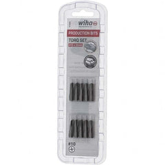 Wiha - 1/4" Drive, #10 Torq-Set Screwdriver Bit - 1" OAL - A1 Tooling