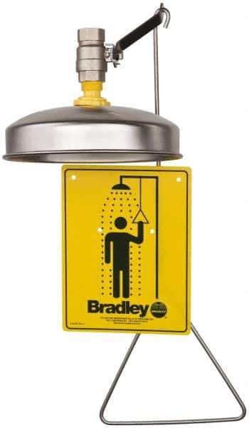 Bradley - Plumbed Drench Showers Mount: Vertical Shower Head Material: Plastic with Stainless Steel - A1 Tooling