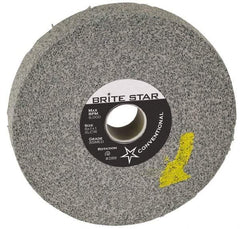 Brite Star - 8" Diam, 2" Face Width, 3" Center Hole, Fine Grade, Silicon Carbide Deburring Wheel - Convolute, Hard Density 8 Grade, 3,400 RPM - A1 Tooling